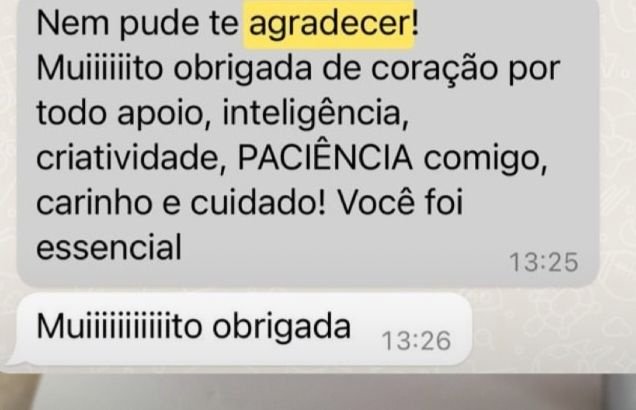 Comentário de cliente de muitos anos dizendo que a Classe Marketing entrega muito mais do esperado